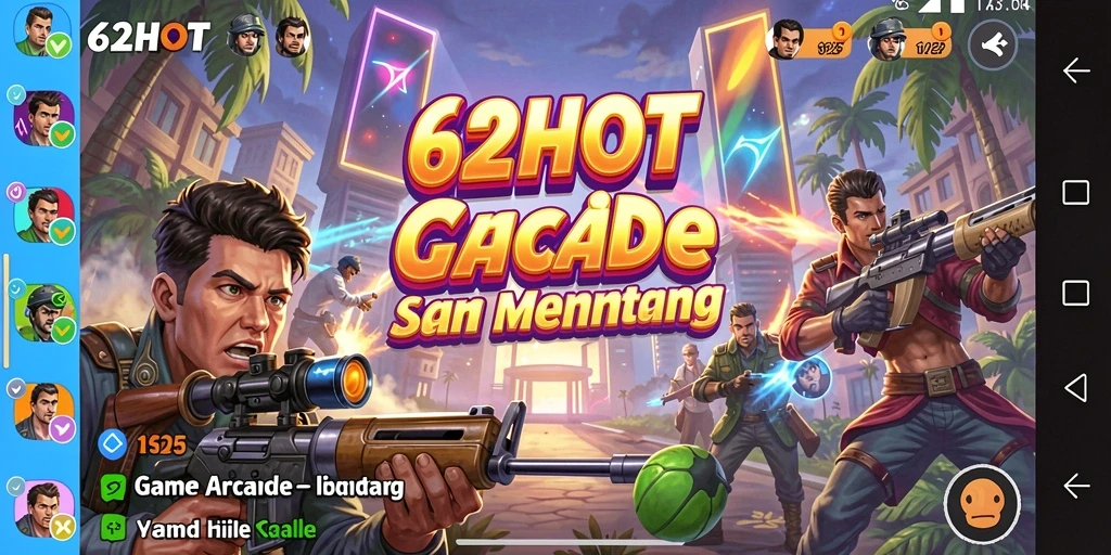 Tampilan gameplay seru dari 62HOT yang penuh tantangan.