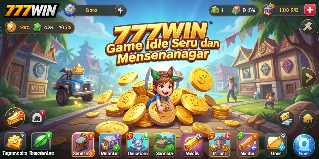 Tangkapan layar gameplay 777WIN menunjukkan keseruan permainan Idle.
