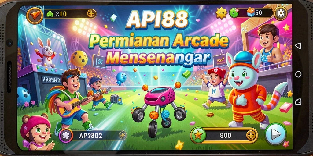 Tangkapan layar utama API88 menampilkan aksi permainan Arcade yang mendebarkan.