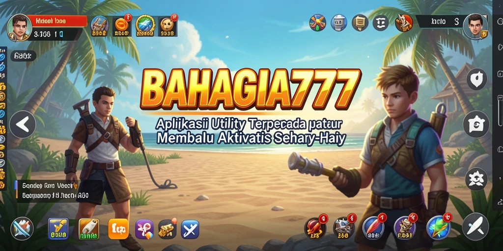 Screenshot BAHAGIA777 menampilkan fitur utama untuk manajemen tugas.