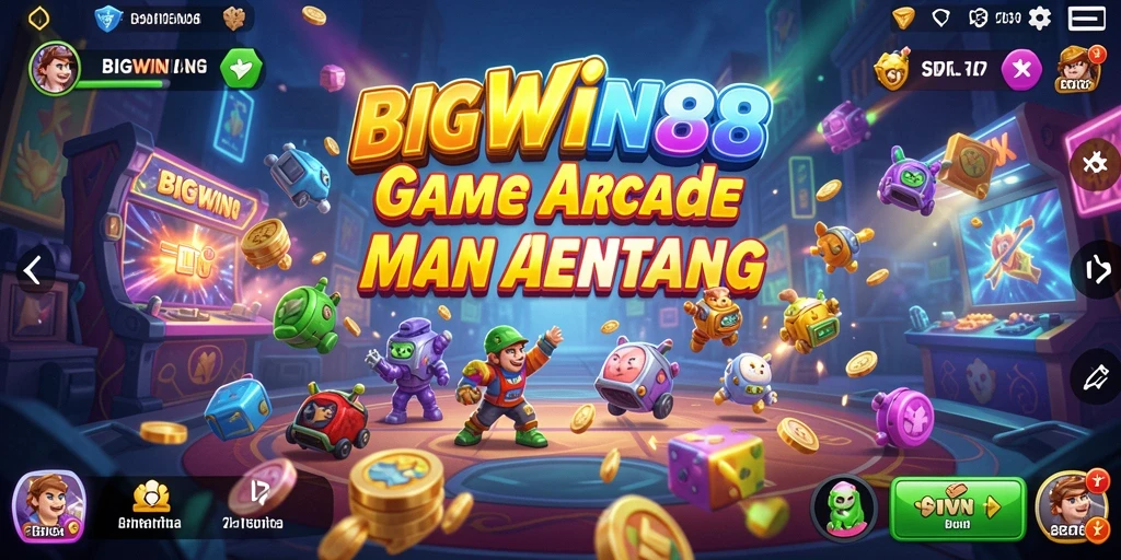 Tampilan screenshot utama BIGWIN88 menunjukkan gameplay Arcade yang seru.