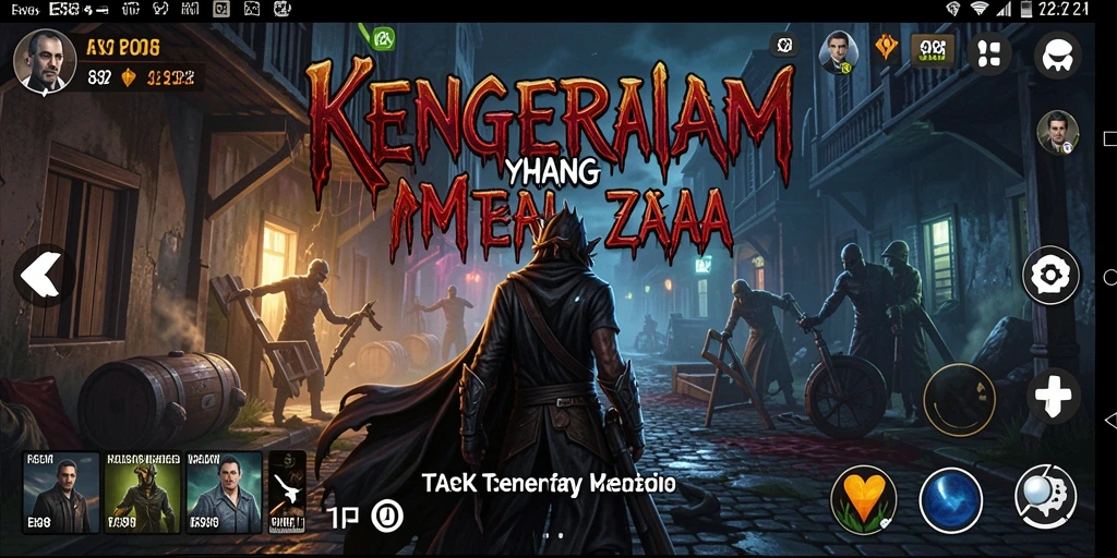 Tangkapan layar menampilkan suasana menyeramkan dari gameplay E88.