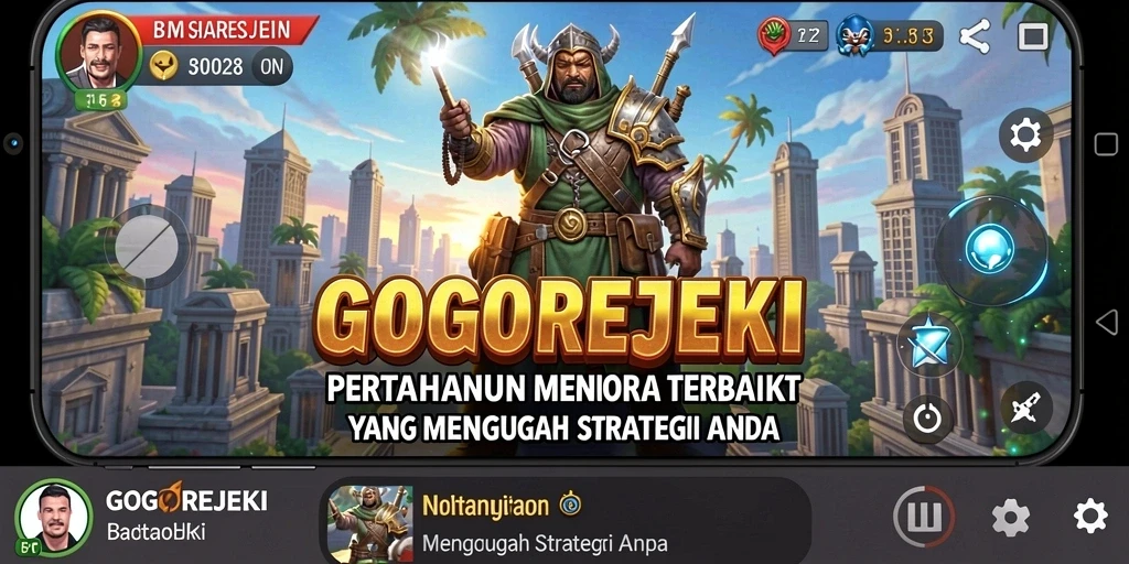 Gameplay menara pertahanan yang menegangkan dalam GOGOREJEKI.