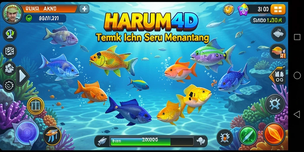 Gameplay seru Tembak Ikan di HARUM4D.