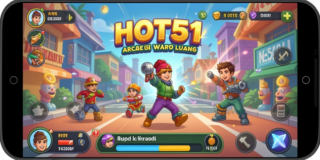 Tampilan gameplay HOT51 yang menarik dan penuh tantangan.