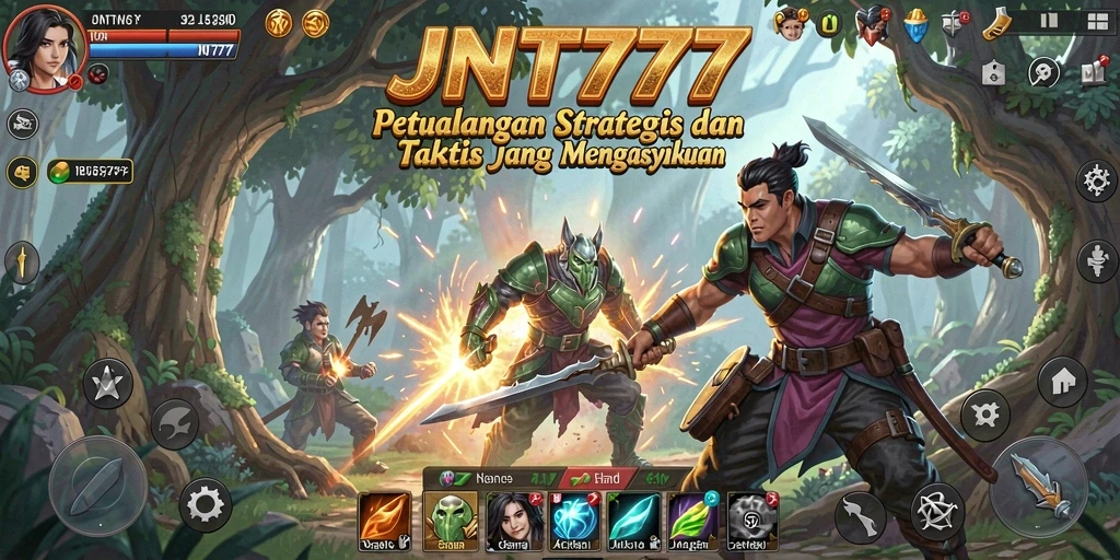 Tampilan gameplay menampilkan aksi strategis dalam <strong>JNT777</strong>.