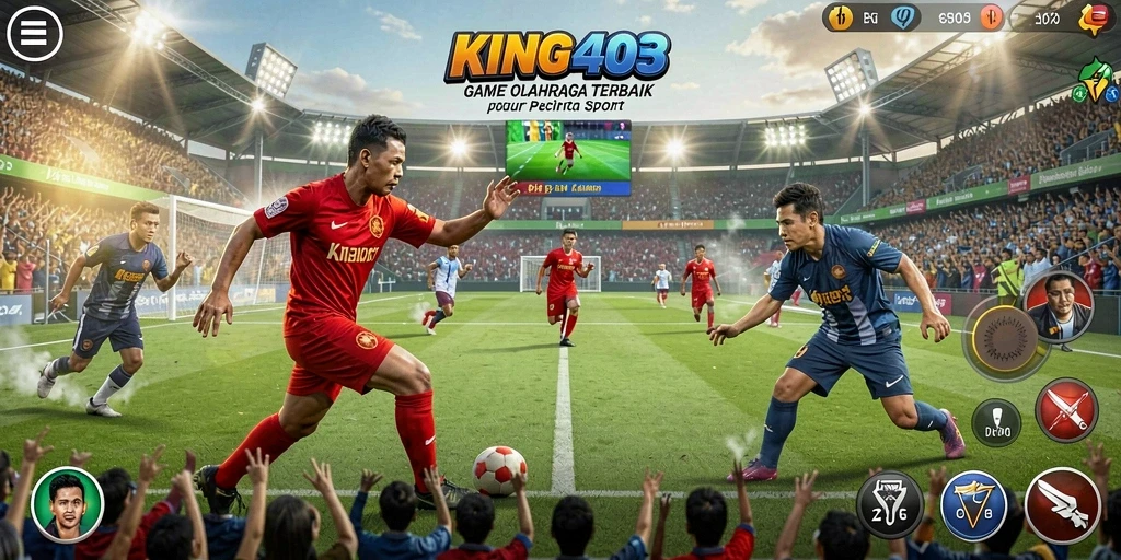 Gameplay KING403 menunjukkan aksi olahraga yang seru dan mendebarkan.