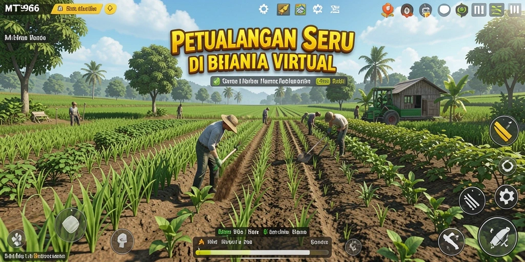 Tampilan gameplay MT966 yang membawa Anda ke dunia pertanian yang menakjubkan.