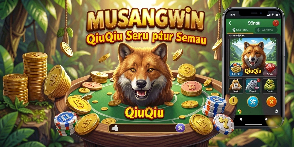 Tampilan seru dari gameplay QiuQiu di MUSANGWIN.