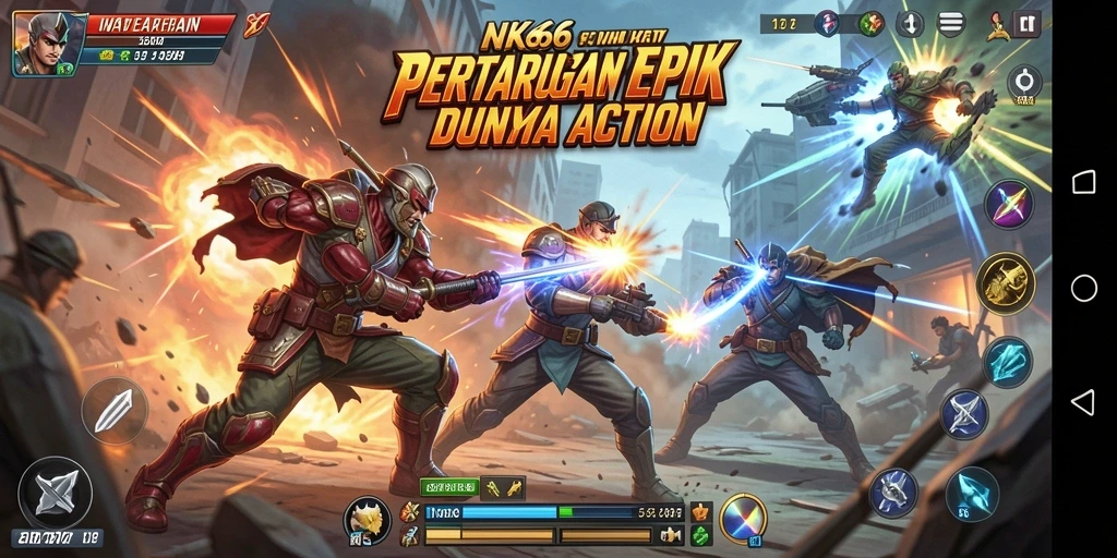 Tampilan gameplay NK666 yang menegangkan dan penuh aksi.