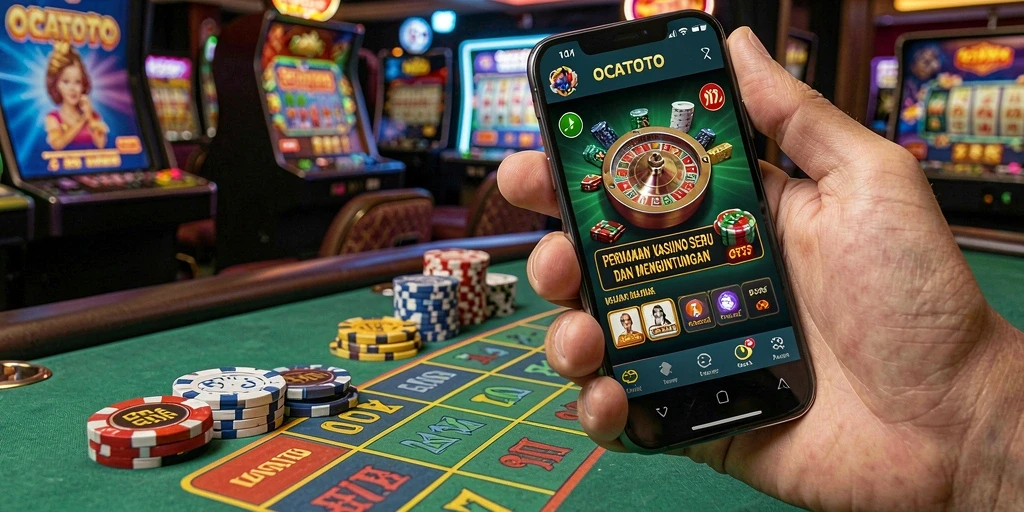 Screenshot gameplay OCATOTO yang menampilkan serunya permainan kasino.