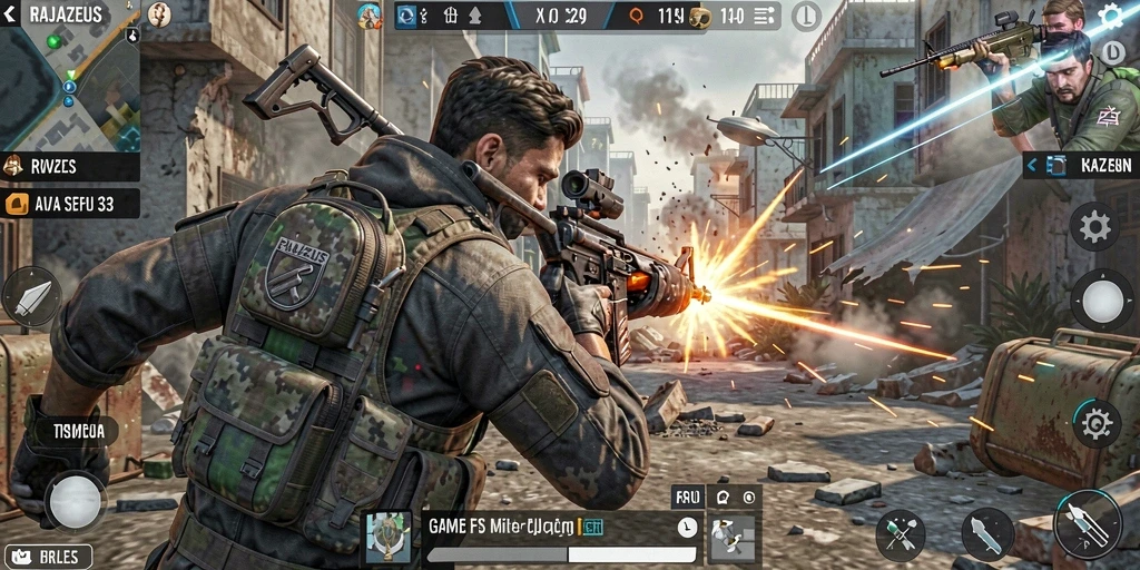 Tampilan gameplay seru dan menegangkan di RAJAZEUS.