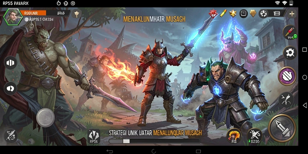 Gambaran layar permainan RP55 dengan strategi menarik.