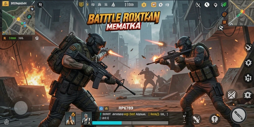 Tampilan gameplay menegangkan dalam RP6789 dengan aksi pertempuran seru.