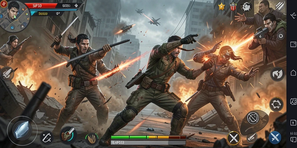 Tampilan gameplay seru dan intens di SIP33.
