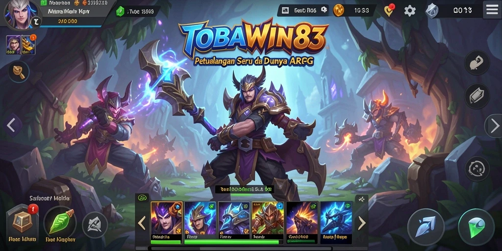 Screenshot gameplay TOBAWIN88 menampilkan aksi seru dan karakter yang menarik.